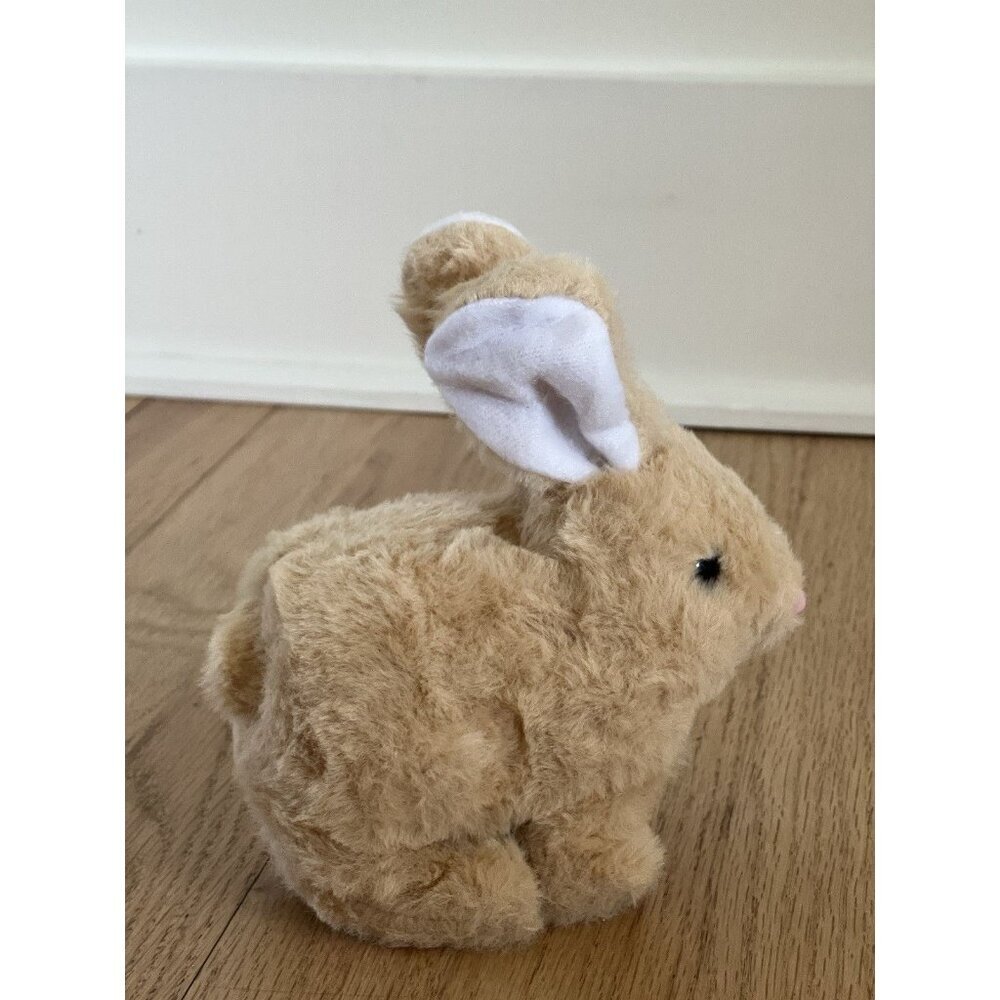 Hopping Plush Rabbit Toy Interactive Electronic Pet Bunny Tan New - Picture 10 of 10